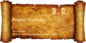 Magda Ulpián névjegykártya